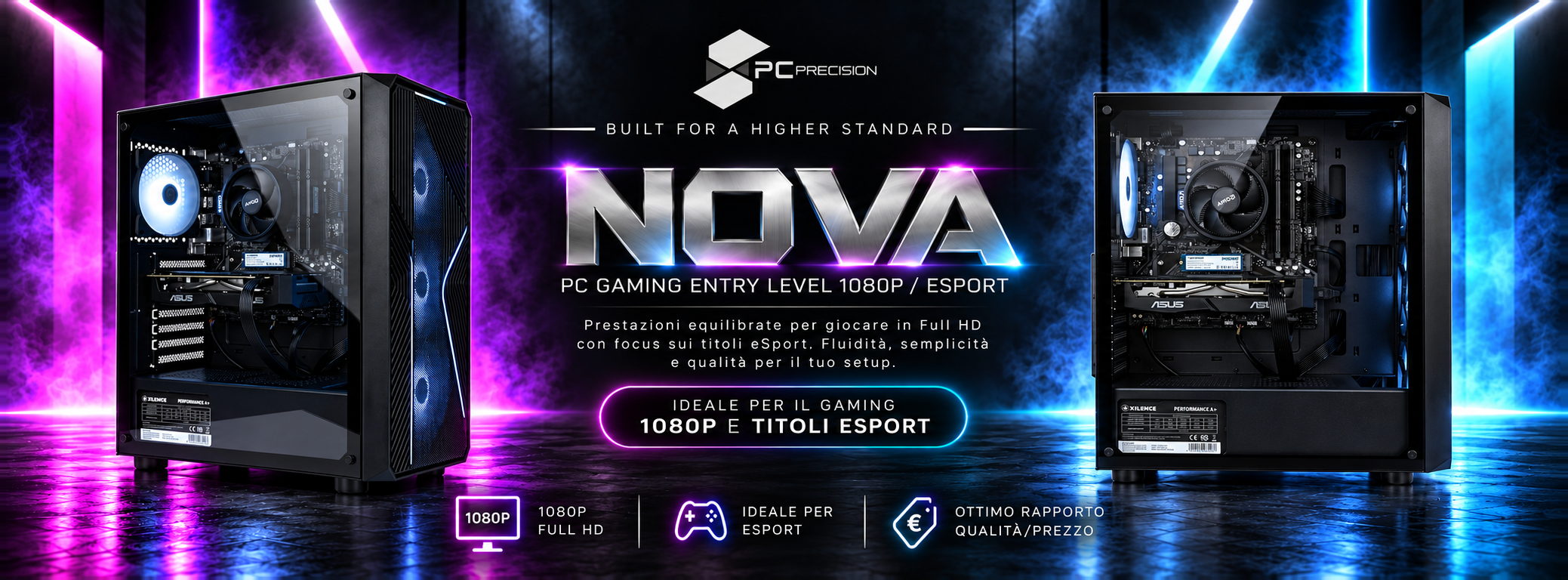 PC Precision NOVA — PC gaming entry level 1080p / eSport