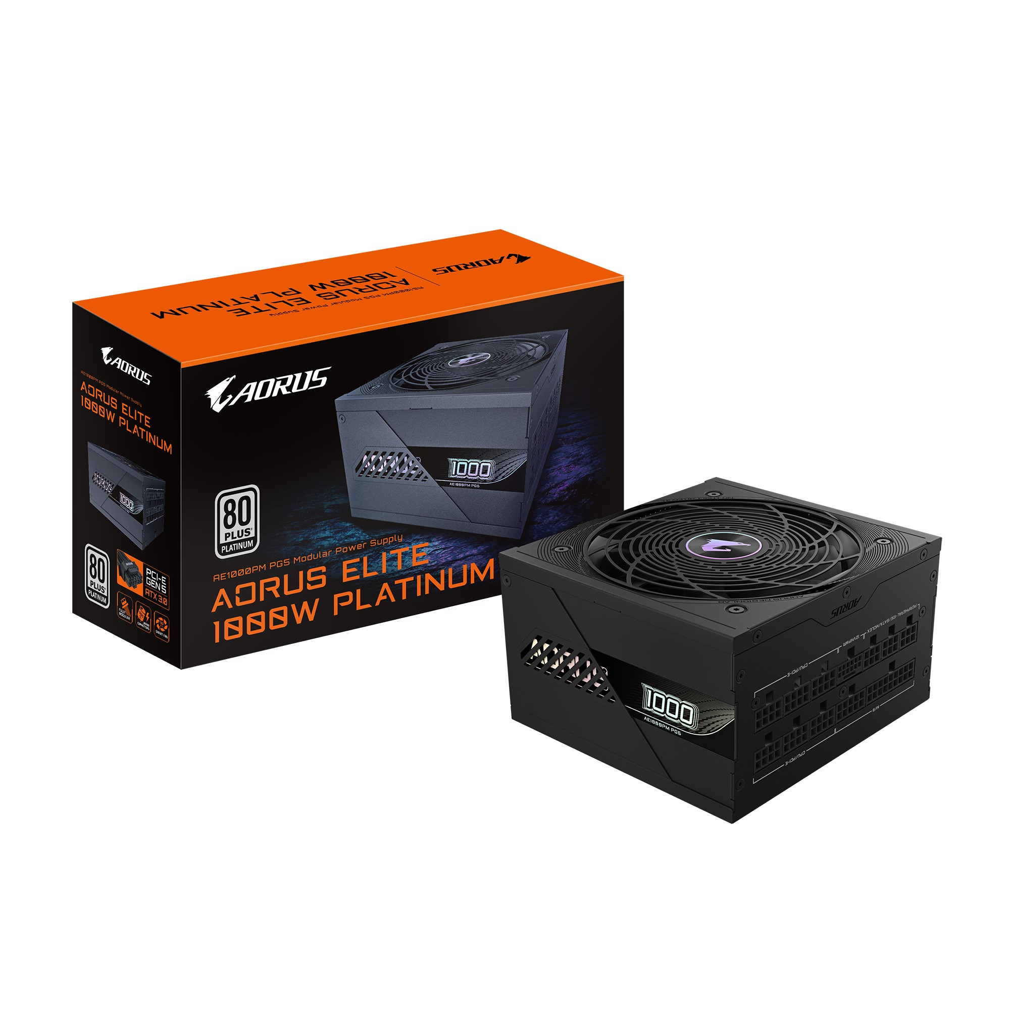 Alimentatore GIGABYTE AORUS ELITE P1000W PLUS Platinum Nero Alimentatore GIGABYTE AORUS ELITE P1000W PLUS Platinum Nero