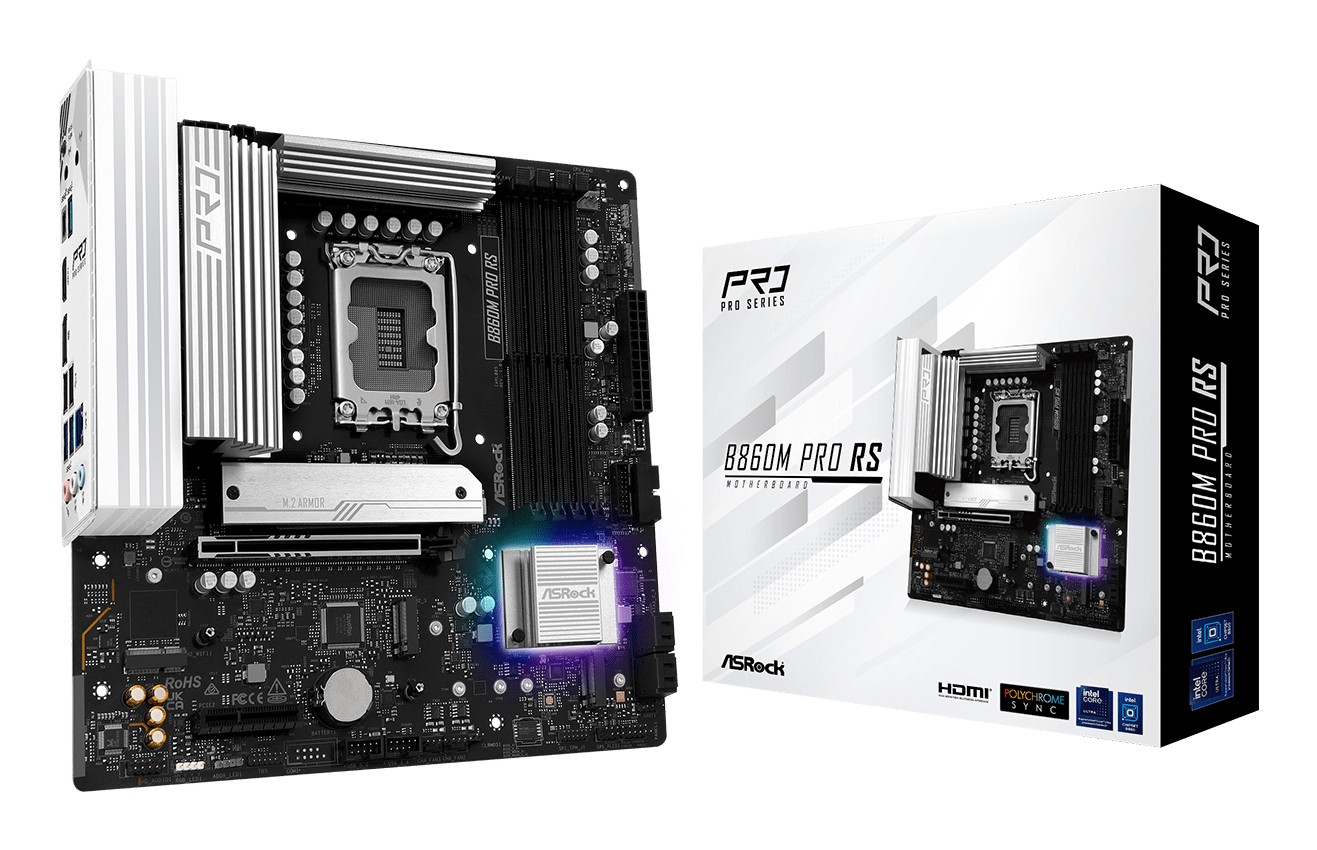 Scheda Madre ASROCK B860M Pro RS Micro-ATX DDR5 Socket LGA 1851 Scheda Madre ASROCK B860M Pro RS Micro-ATX DDR5 Socket LGA 1851