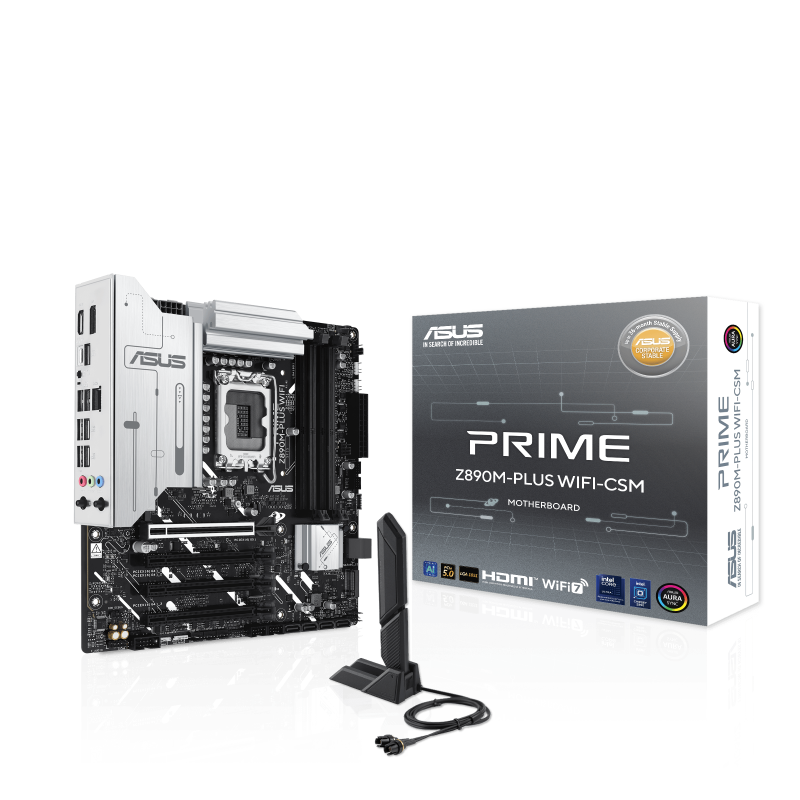 ASUS PRIME Z890M-PLUS WIFI Intel Z890 LGA 1851 (Socket V1) micro ATX ASUS PRIME Z890M-PLUS WIFI Intel Z890 LGA 1851 (Socket V1) micro ATX