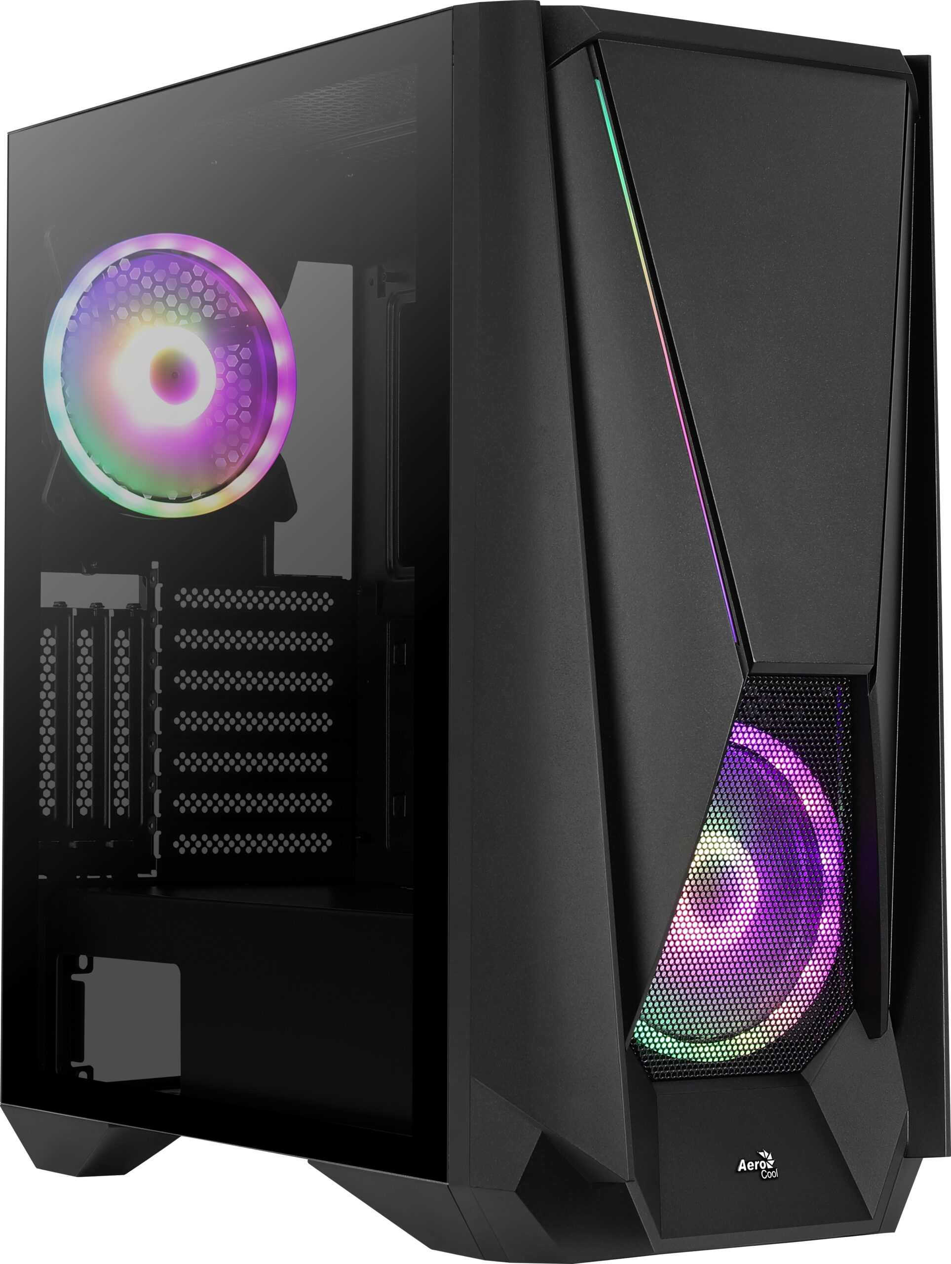 Case Aerocool Visor Midi-Tower LED RGB Nero Case Aerocool Visor Midi-Tower LED RGB Nero