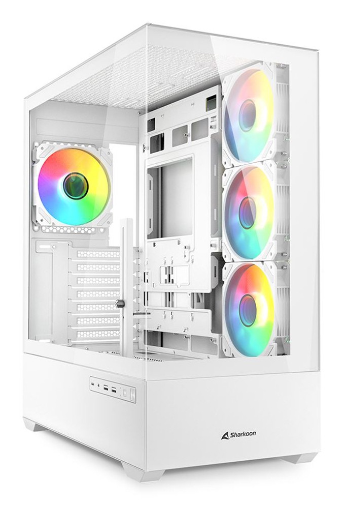 Case AK6 RGB White Vetro Temperato Bianco Case AK6 RGB White Vetro Temperato Bianco