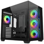 Case Cooler Master Elite 681 Midi Tower ATX RGB Vetro Temperato Nero