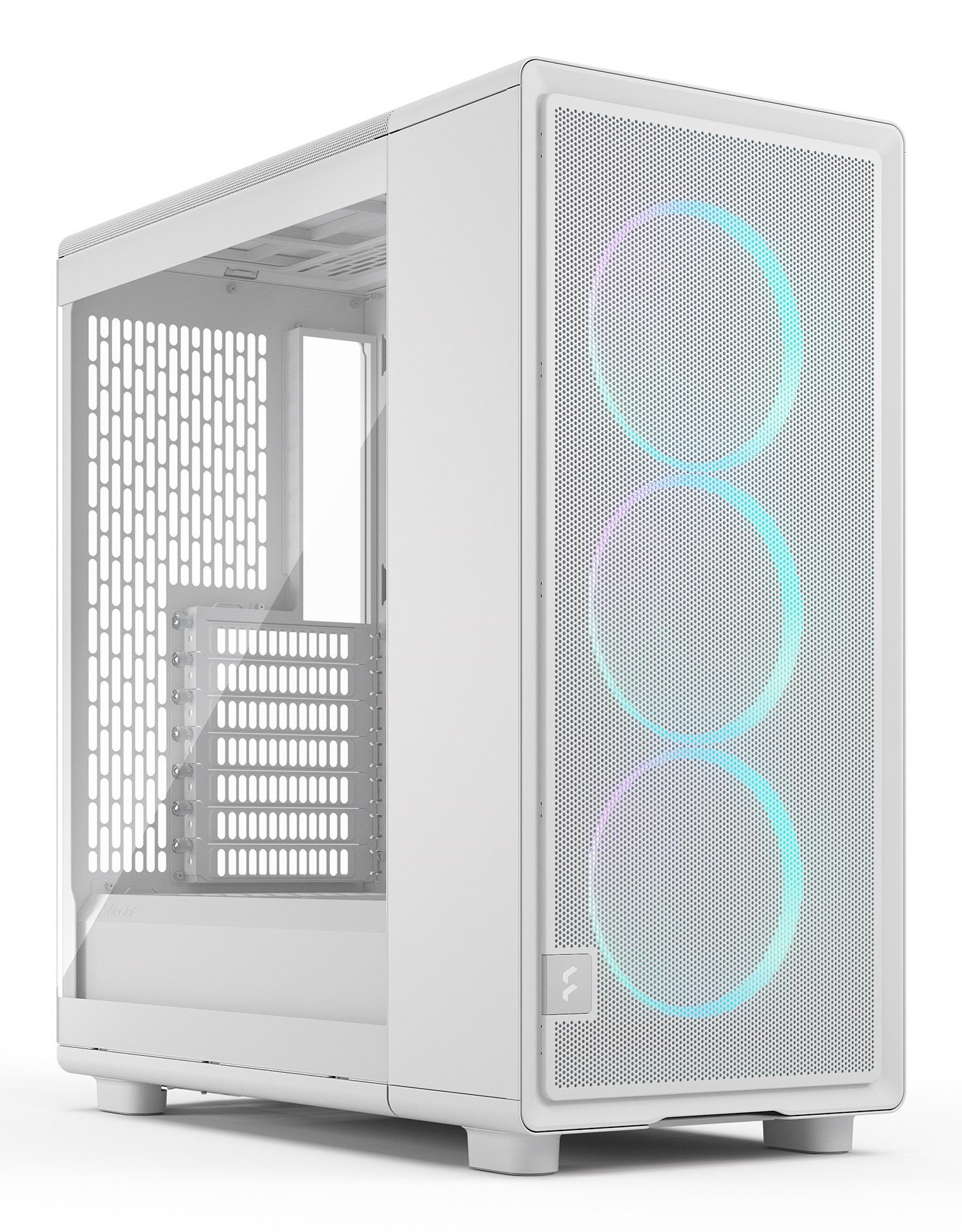 Case Fractal Design Epoch White RGB TG Clear Tint Midi Tower Vetro Temperato Bianco Case Fractal Design Epoch White RGB TG Clear Tint Midi Tower Vetro Temperato Bianco