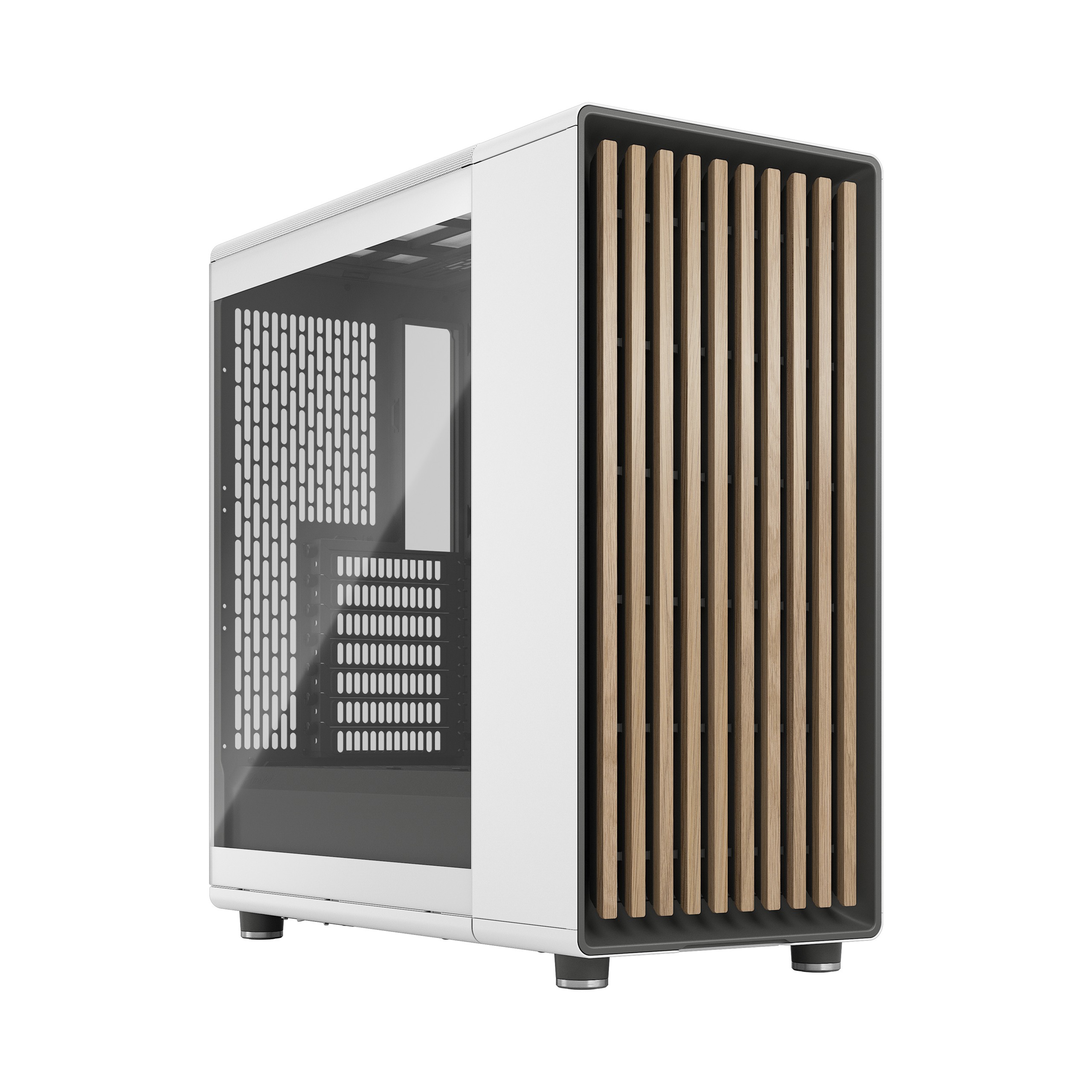 Case Fractal Design North Tempered Glass Midi-Tower Bianco Case Fractal Design North Tempered Glass Midi-Tower Bianco