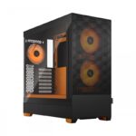 Case Fractal Design Pop Air RGB Orange Core TG Clear Tint Midi Tower Nero Arancione