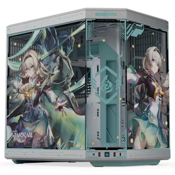 Case HYTE Y70 Firefly Japan Edition Midi Tower E-ATX Vetro Temperato Argento