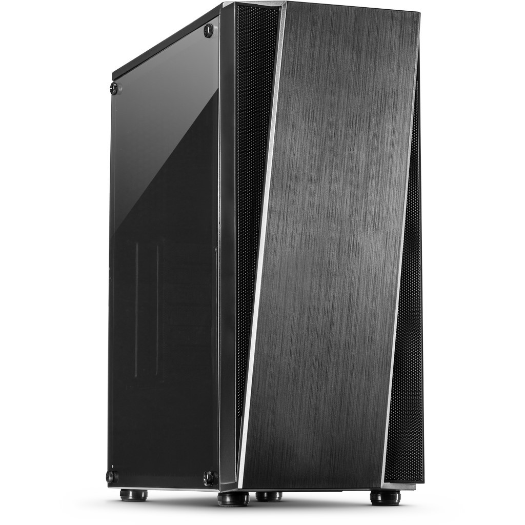 Case Inter-Tech T-11 TELEVEN Nero Midi Tower Pannello Laterale In Vetro Acrilico Case Inter-Tech T-11 TELEVEN Nero Midi Tower Pannello Laterale In Vetro Acrilico
