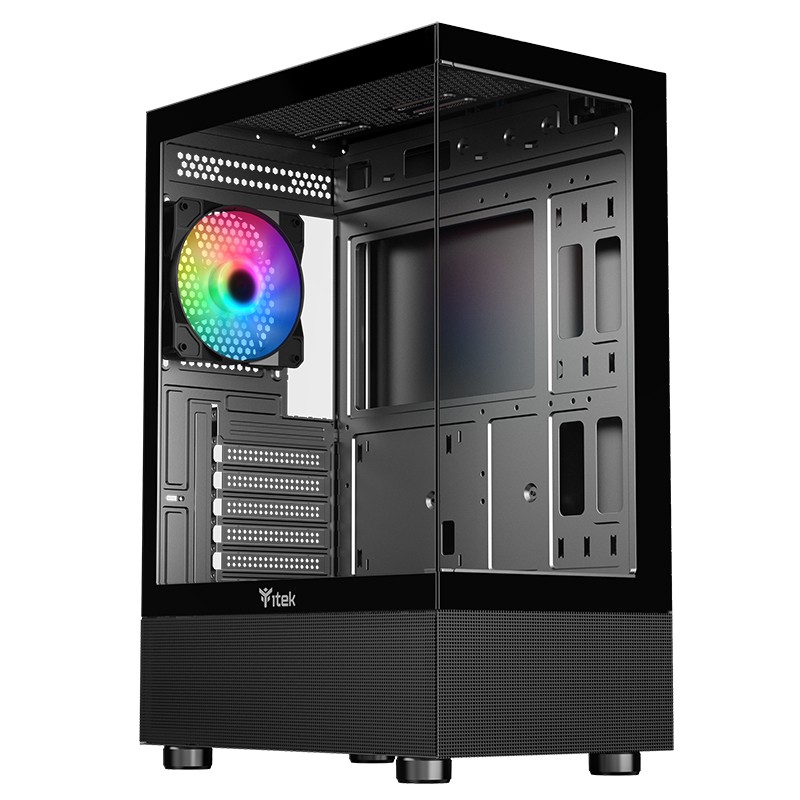 Case Itek SHOWBUI 33B Mini Tower ARGB Nero Case Itek SHOWBUI 33B Mini Tower ARGB Nero
