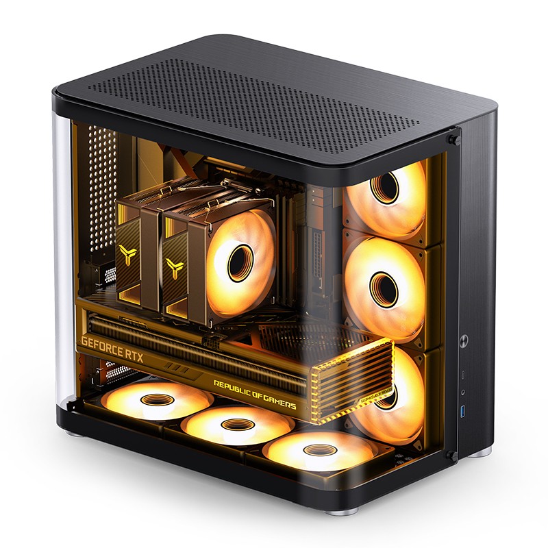 Case Jonsbo TK-2 2.0 Midi-Tower Vetro Temperato Nero Case Jonsbo TK-2 2.0 Midi-Tower Vetro Temperato Nero