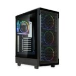 Case Kolink AM2 ARGB Midi-Tower ATX Vetro Temperato Nero