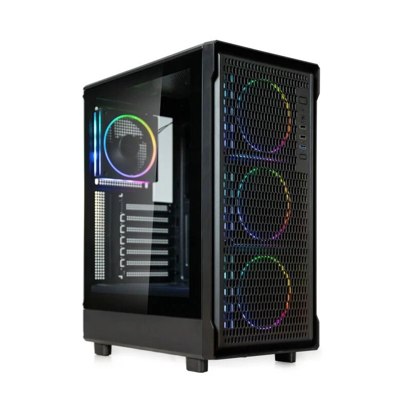 Case Kolink AM2 ARGB Midi-Tower ATX Vetro Temperato Nero Case Kolink AM2 ARGB Midi-Tower ATX Vetro Temperato Nero