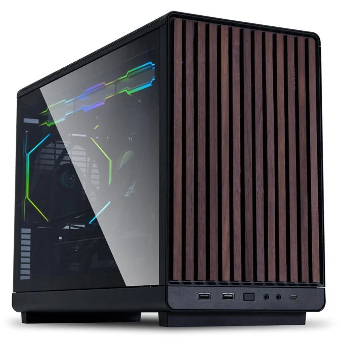 Case Lian Li DAN Cases A3-mATX Wood Edition Vetro Temperato Micro-ATX Nero Case Lian Li DAN Cases A3-mATX Wood Edition Vetro Temperato Micro-ATX Nero