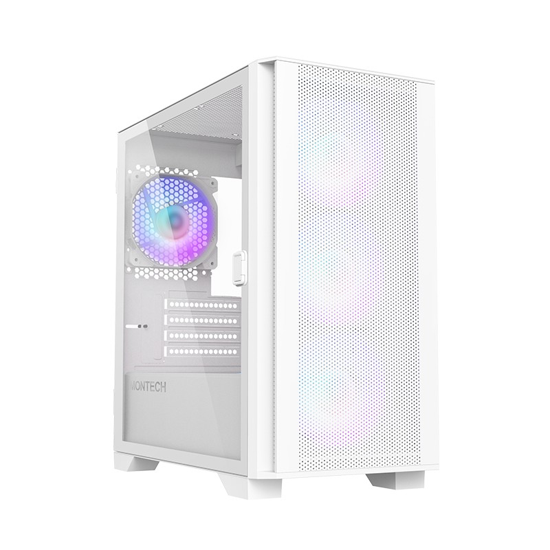 Case Montech AIR 100 ARGB Micro-ATX Vetro Temperato Bianco Case Montech AIR 100 ARGB Micro-ATX Vetro Temperato Bianco