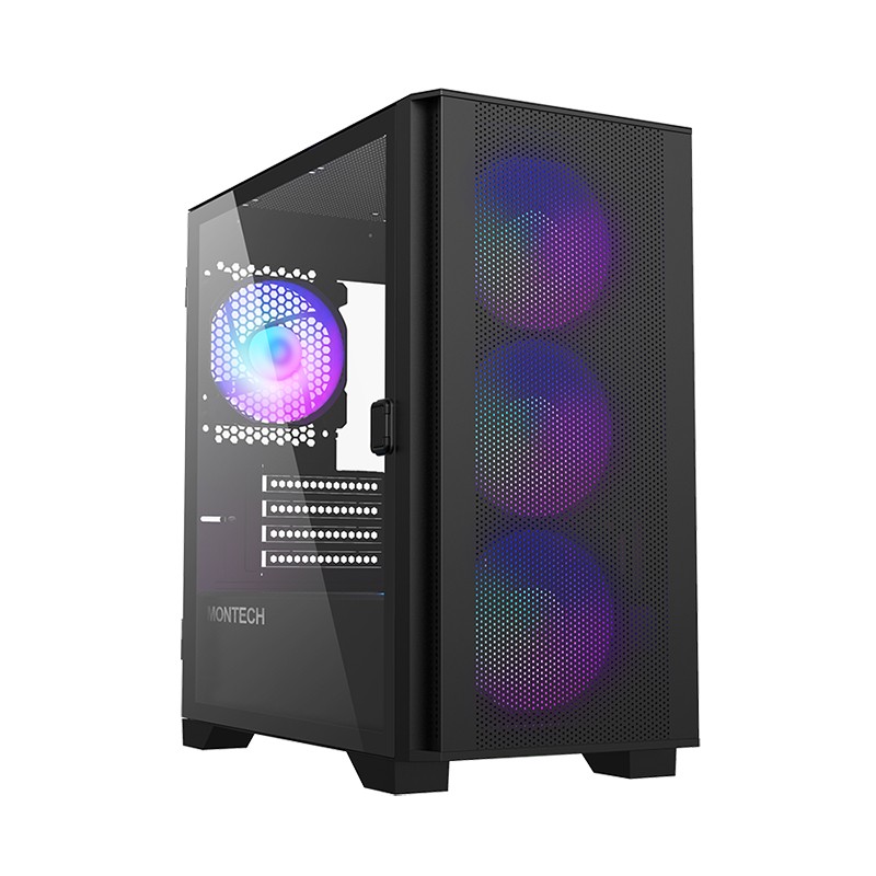 Case Montech AIR 100 ARGB Micro-ATX Vetro Temperato Nero Case Montech AIR 100 ARGB Micro-ATX Vetro Temperato Nero