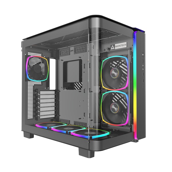 Case Montech KING 95 PRO Midi-Towe Vetro Temperato ARGB Nero Case Montech KING 95 PRO Midi-Towe Vetro Temperato ARGB Nero