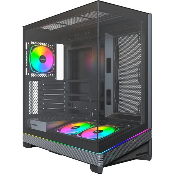 Case Montech Sky 3 Midi Tower ATX ARGB Vetro Temperato Nero Case Montech Sky 3 Midi Tower ATX ARGB Vetro Temperato Nero