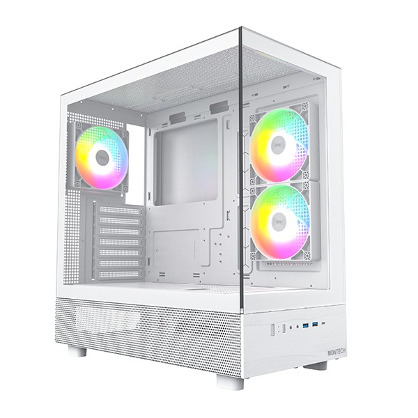 Case Montech XR Midi Tower Vetro Temperato Bianco Case Montech XR Midi Tower Vetro Temperato Bianco