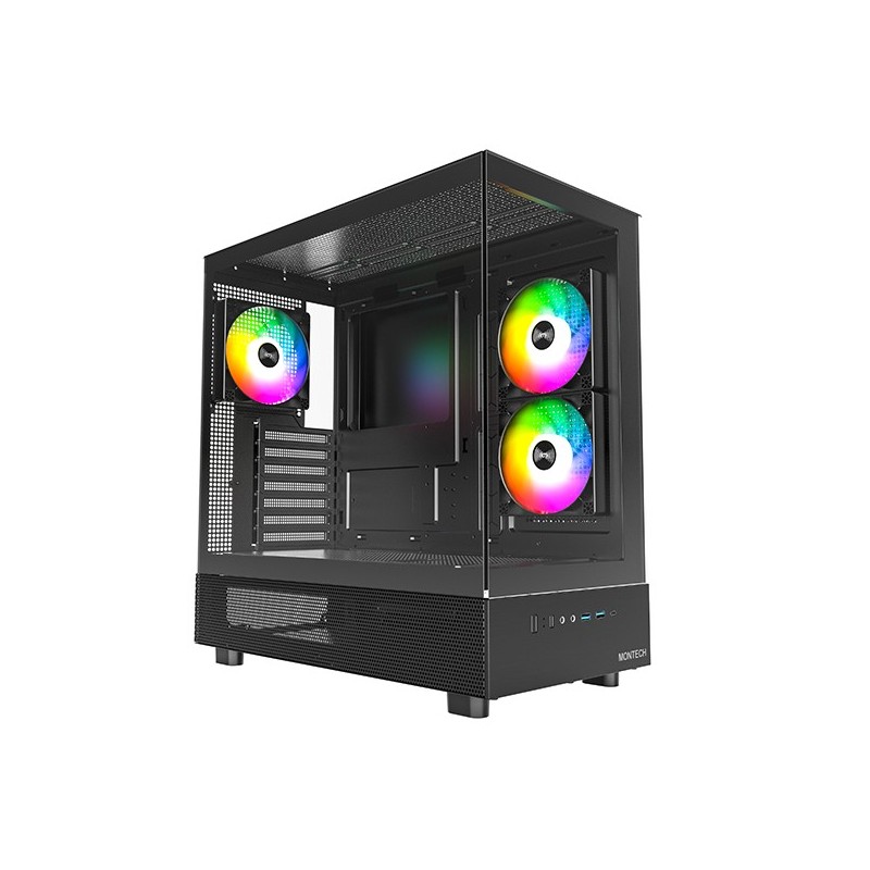 Case Montech XR Midi Tower Vetro Temperato Nero Case Montech XR Midi Tower Vetro Temperato Nero