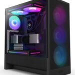 Case NZXT H5 Flow RGB (2024) Midi Tower Vetro Temperato Nero