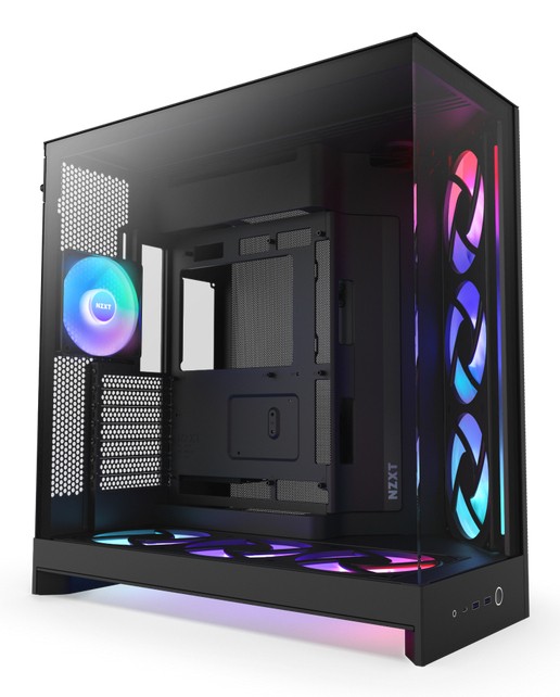 Case NZXT H9 Flow RGB+ Midi Tower ATX Vetro Temperato Nero Case NZXT H9 Flow RGB+ Midi Tower ATX Vetro Temperato Nero