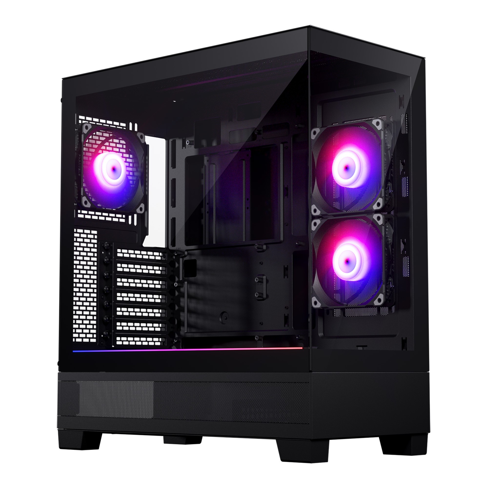 Case Phanteks XT View D-RGB Midi Tower Vetro Temperato Nero Case Phanteks XT View D-RGB Midi Tower Vetro Temperato Nero