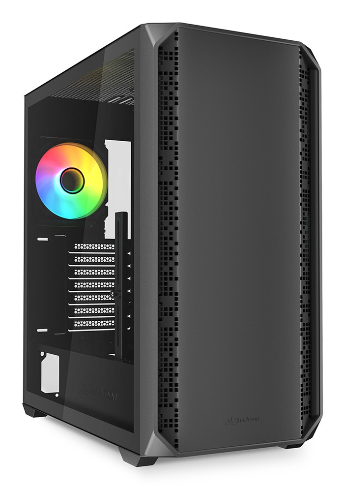 Case Sharkoon AK2 RGB Midi Tower Vetro Temperato Nero Case Sharkoon AK2 RGB Midi Tower Vetro Temperato Nero