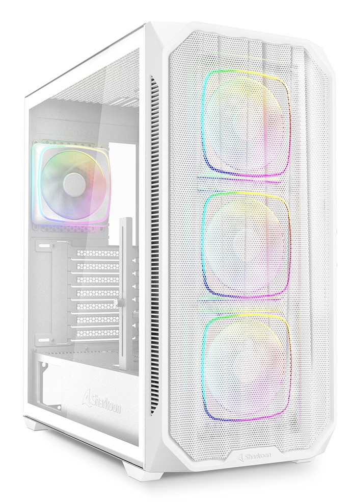 Case Sharkoon AK5M RGB Midi Tower Vetro Temperato Bianco Case Sharkoon AK5M RGB Midi Tower Vetro Temperato Bianco