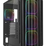Case Sharkoon AK5M RGB Midi Tower Vetro Temperato Nero
