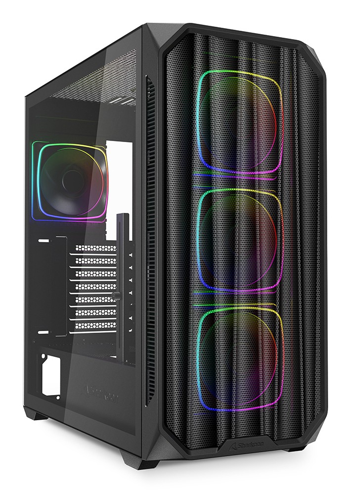 Case Sharkoon AK5M RGB Midi Tower Vetro Temperato Nero Case Sharkoon AK5M RGB Midi Tower Vetro Temperato Nero