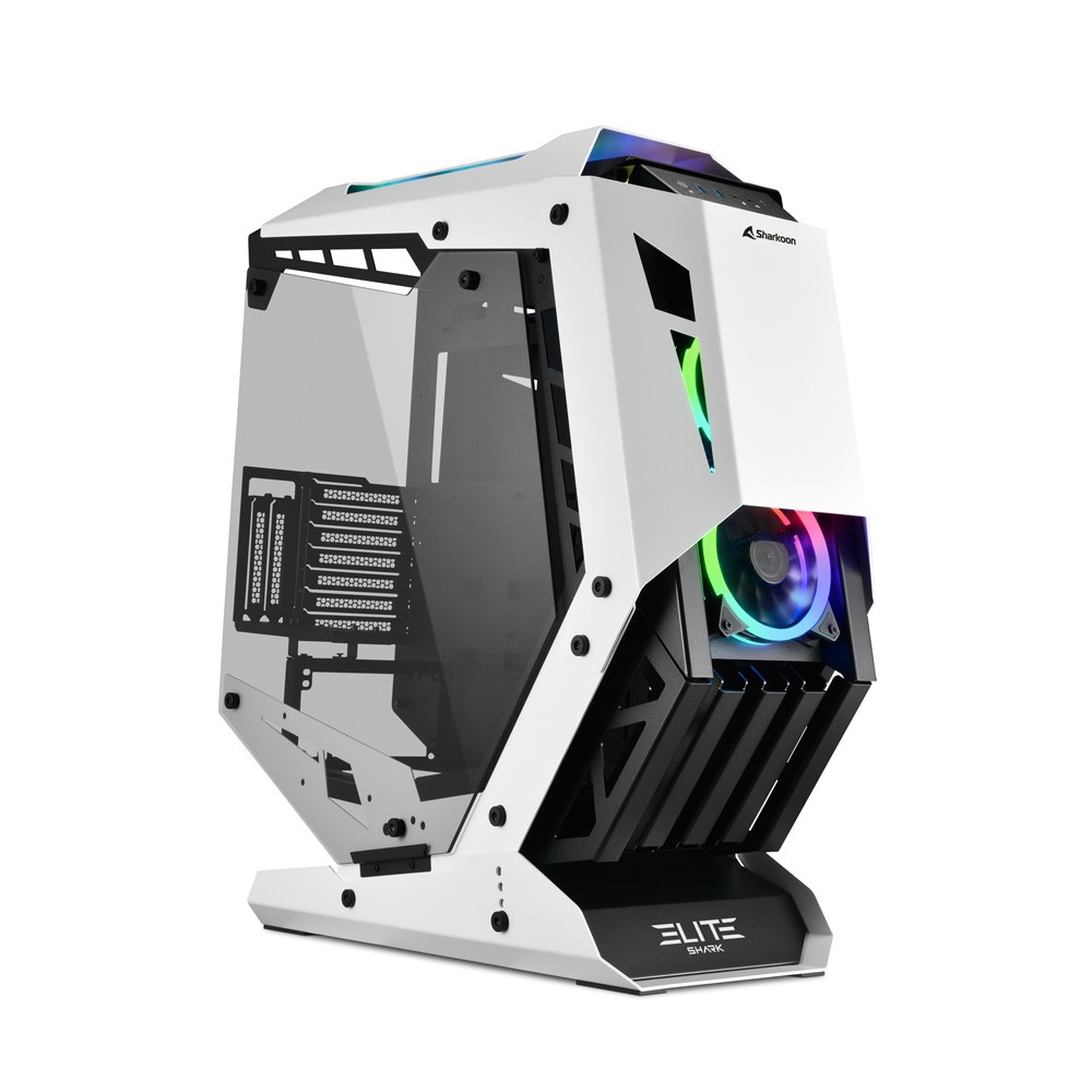 Case Sharkoon ELITE SHARK CA700 Tower Nero Bianco Case Sharkoon ELITE SHARK CA700 Tower Nero Bianco