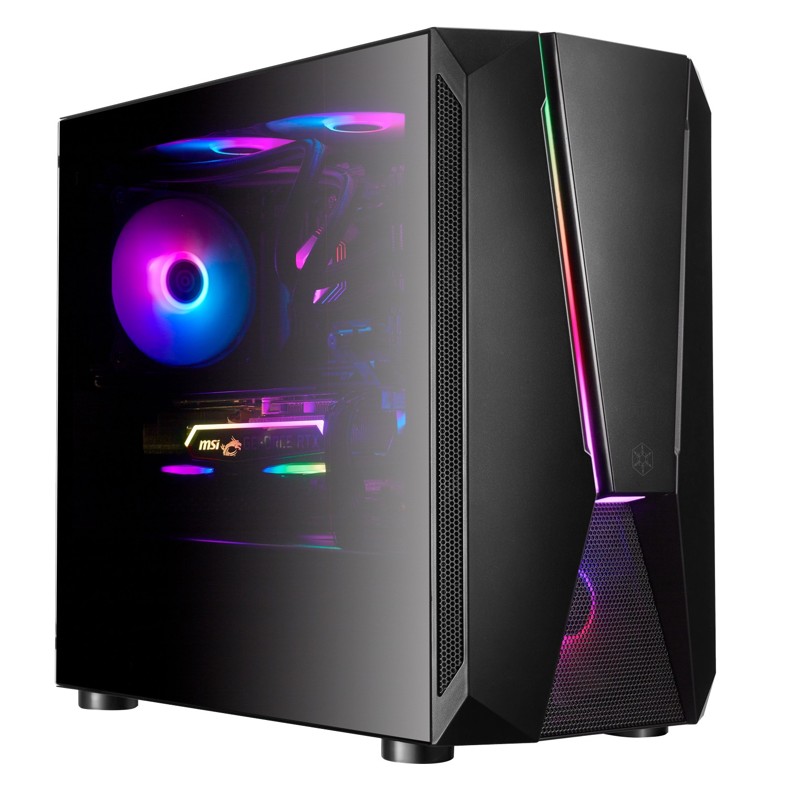 Case SilverStone Fara V1M Pro Micro-ATX ARGB Vetro Temperato Nero Case SilverStone Fara V1M Pro Micro-ATX ARGB Vetro Temperato Nero