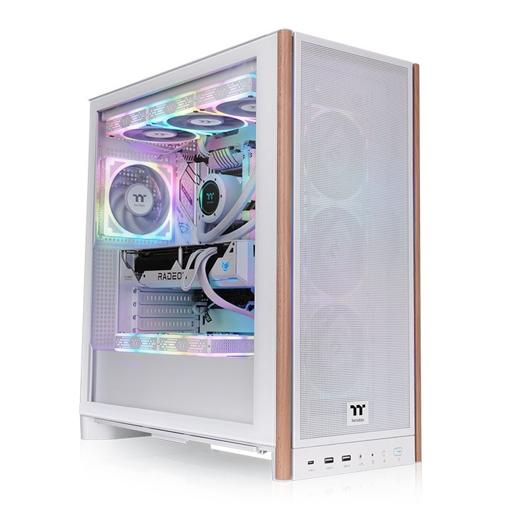 Case Thermaltake S370 WS Midi-Tower E-ATX Vetro Temperato Bianco Case Thermaltake S370 WS Midi-Tower E-ATX Vetro Temperato Bianco