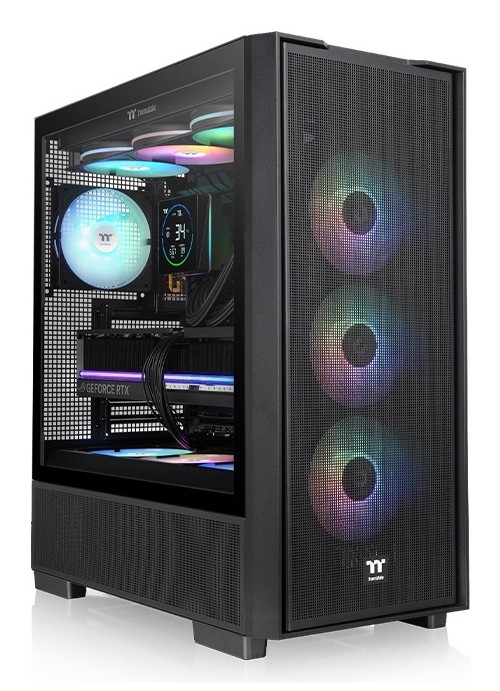 Case Thermaltake S380 TG ARGB Mid Tower ATX Vetro Temperato Nero Case Thermaltake S380 TG ARGB Mid Tower ATX Vetro Temperato Nero