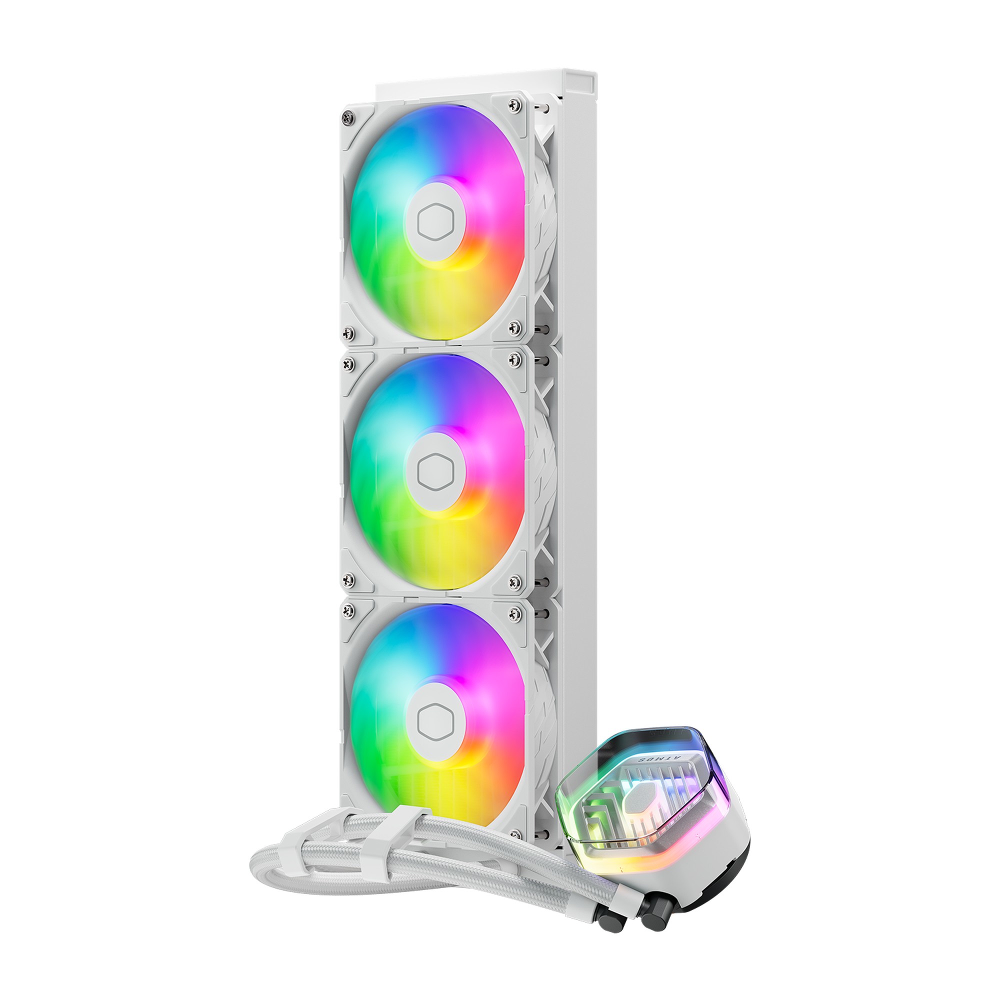 Dissipatore a Liquido Cooler Master MasterLiquid 360 Atmos 360mm ARGB Bianco Dissipatore a Liquido Cooler Master MasterLiquid 360 Atmos 360mm ARGB Bianco