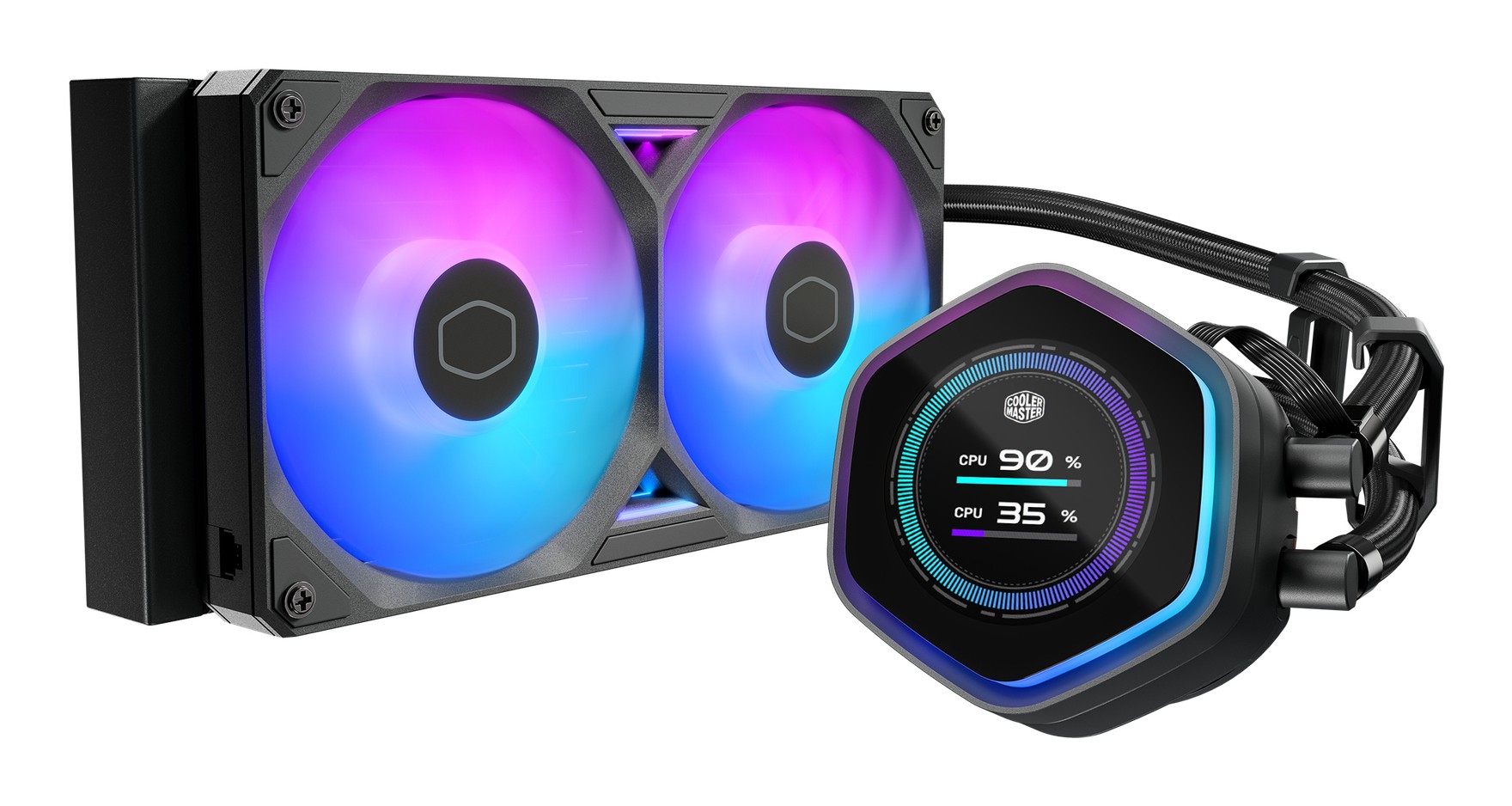 Dissipatore A Liquido Cooler Master MasterLiquid Atmos II 240 LCD ARGB Nero Dissipatore A Liquido Cooler Master MasterLiquid Atmos II 240 LCD ARGB Nero