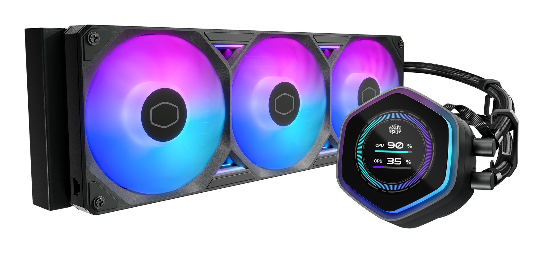 Dissipatore a Liquido Cooler Master MasterLiquid Atmos II 360 LCD 12 cm Nero Dissipatore a Liquido Cooler Master MasterLiquid Atmos II 360 LCD 12 cm Nero