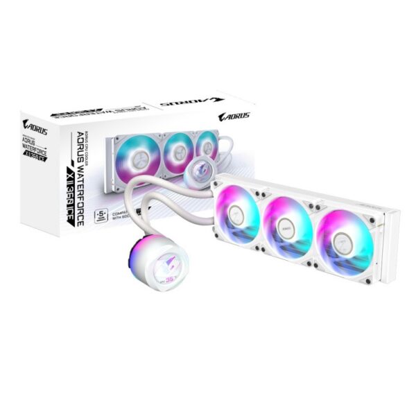 Dissipatore A Liquido GIGABYTE AORUS WATERFORCEX II 360mm ICE Bianco