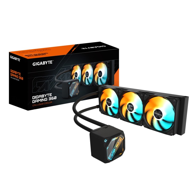 Dissipatore a Liquido GIGABYTE GAMING RGB 360mm Nero Dissipatore a Liquido GIGABYTE GAMING RGB 360mm Nero