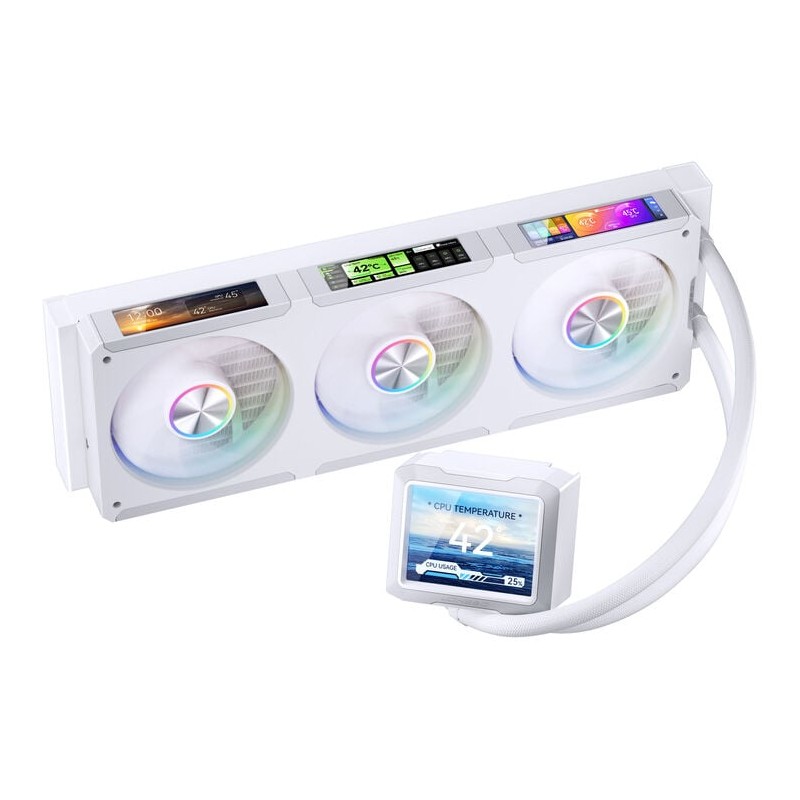 Dissipatore a Liquido Jonsbo TF3-360SCW ARGB 360mm Bianco Dissipatore a Liquido Jonsbo TF3-360SCW ARGB 360mm Bianco