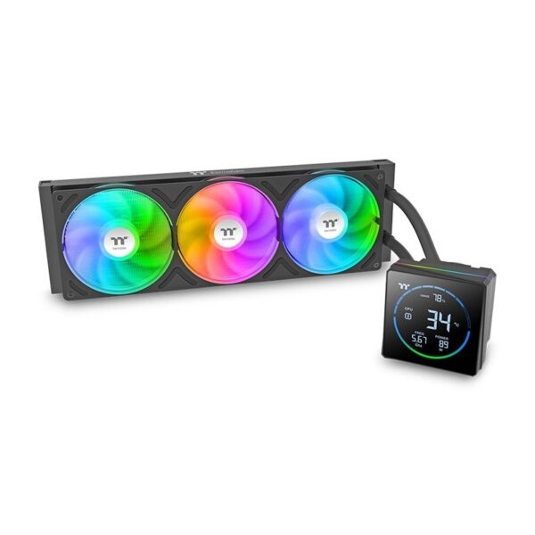 Dissipatore Thermaltake TH360-S V3 ARGB Sync con display LCD, 360 mm nero