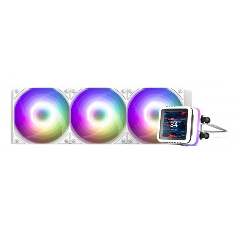 Dissipatore a Liquido Zalman ALPHA2 DS A36 LCD 360mm Bianco Dissipatore a Liquido Zalman ALPHA2 DS A36 LCD 360mm Bianco