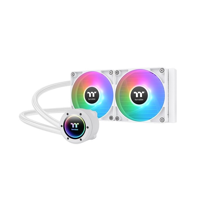 Dissipatore A Liquido ThermalTake TH240 V2 ARGB Sync All-In-One Snow Edition 240 mm Bianco Dissipatore A Liquido ThermalTake TH240 V2 ARGB Sync All-In-One Snow Edition 240 mm Bianco