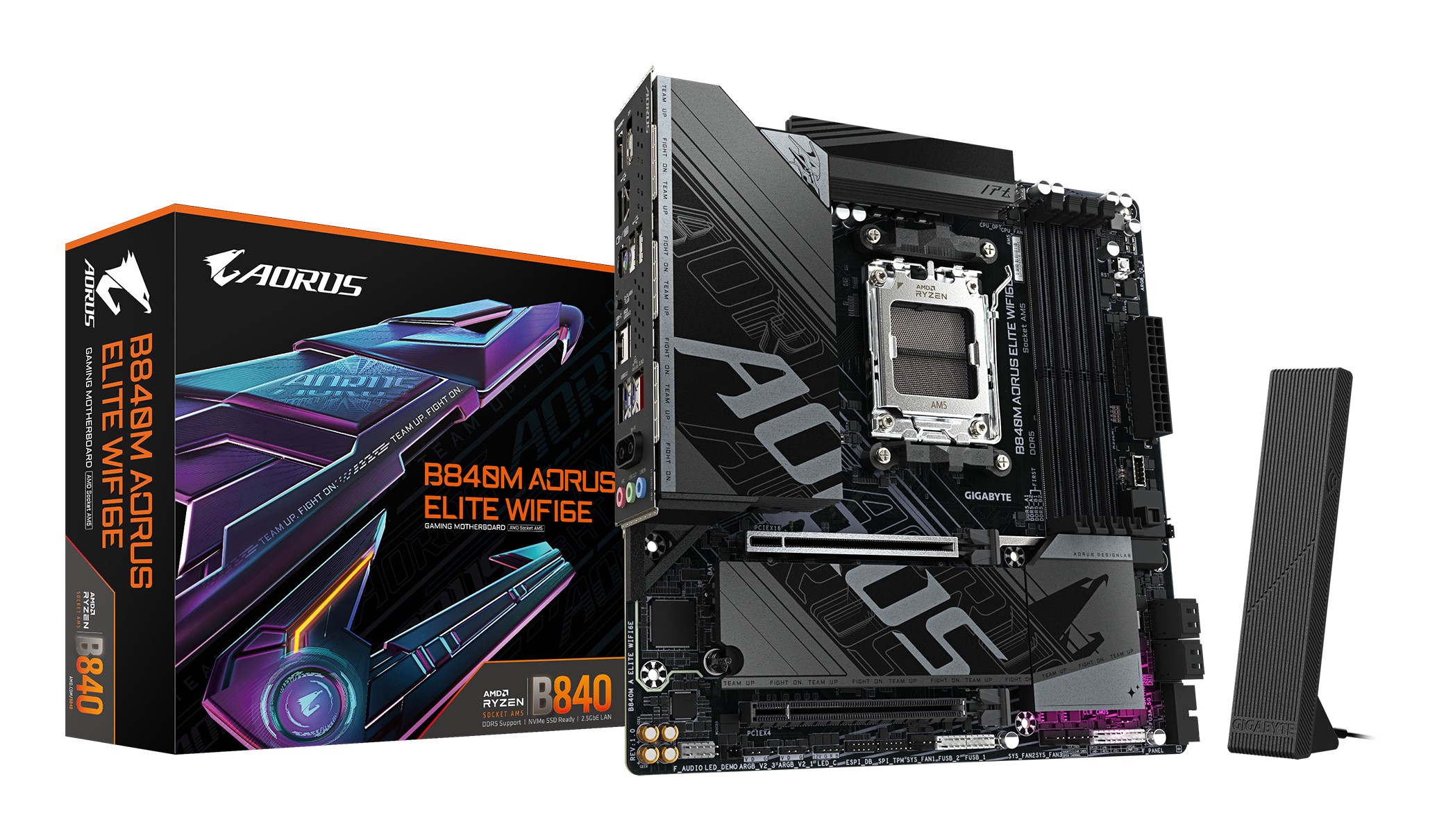 Scheda Madre Gigabyte GA-B840M A Elite WIFI6E Micro-ATX DDR5 Socket AM5 Scheda Madre Gigabyte GA-B840M A Elite WIFI6E Micro-ATX DDR5 Socket AM5
