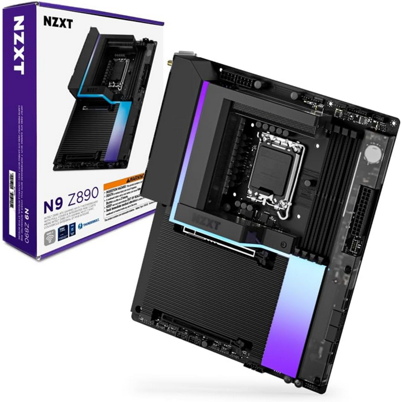 Scheda Madre NZXT N9 Z890 Black ATX DDR5 Socket LGA 1851 Nero Scheda Madre NZXT N9 Z890 Black ATX DDR5 Socket LGA 1851 Nero