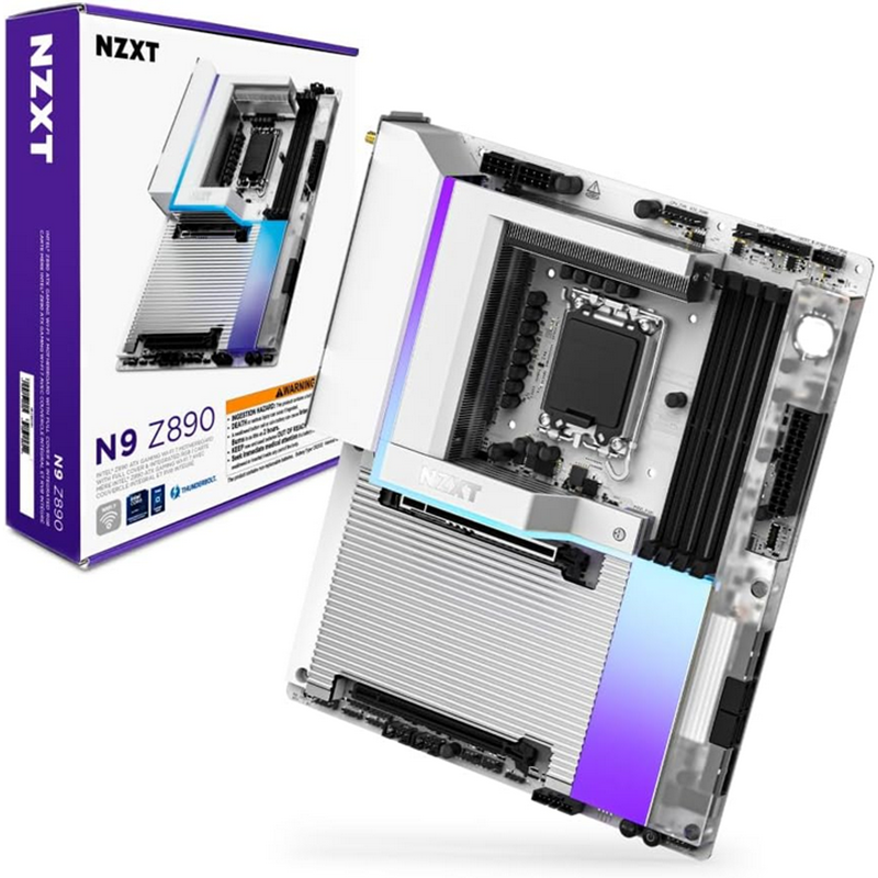 Scheda Madre NZXT N9 Z890 White ATX DDR5 Socket LGA 1851 Bianco Scheda Madre NZXT N9 Z890 White ATX DDR5 Socket LGA 1851 Bianco