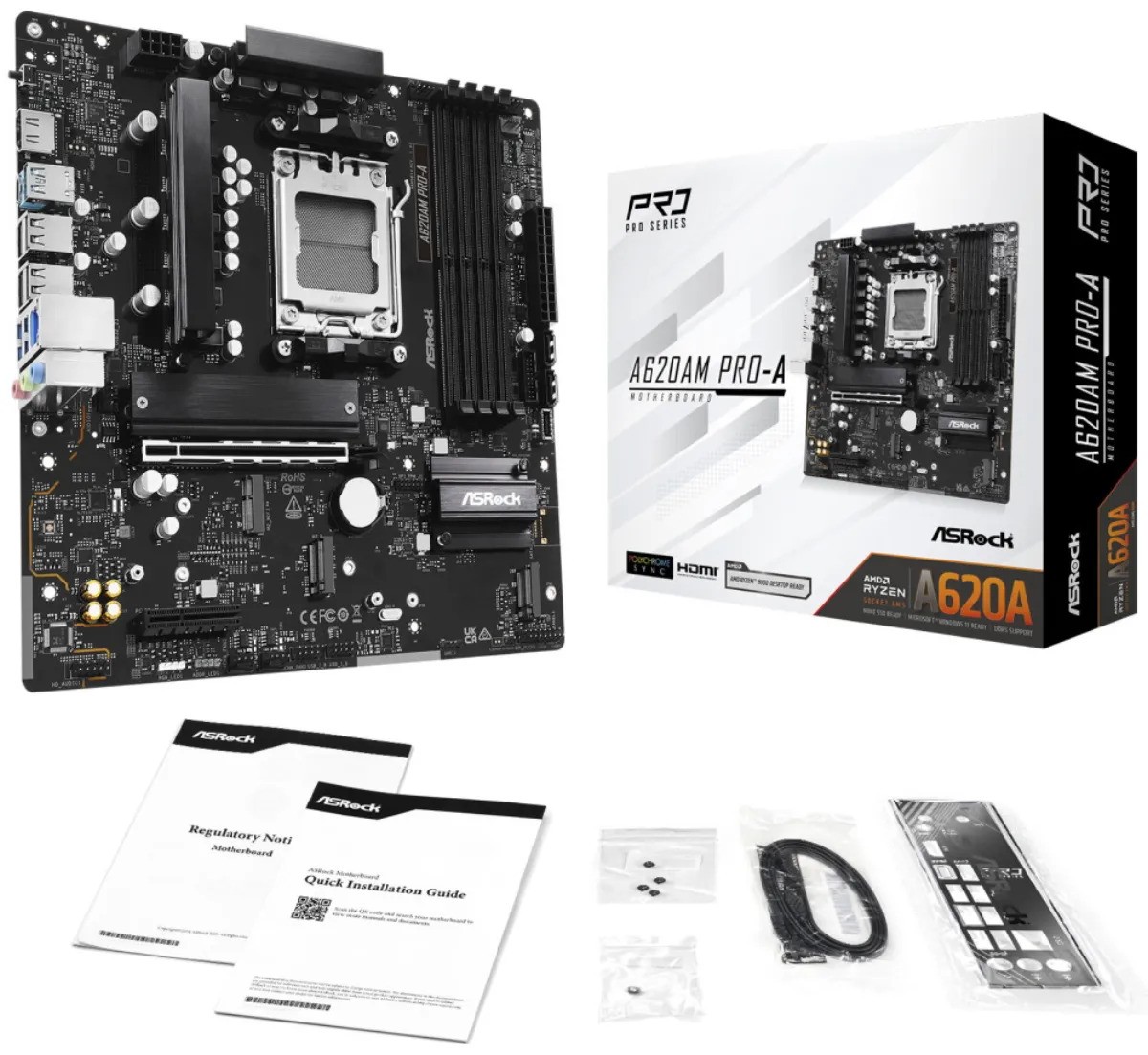 Scheda Madre AMD Asrock A620AM PRO-A Socket AM5 micro ATX - SPEDIZIONE IMMEDIATA Scheda Madre AMD Asrock A620AM PRO-A Socket AM5 micro ATX - SPEDIZIONE IMMEDIATA