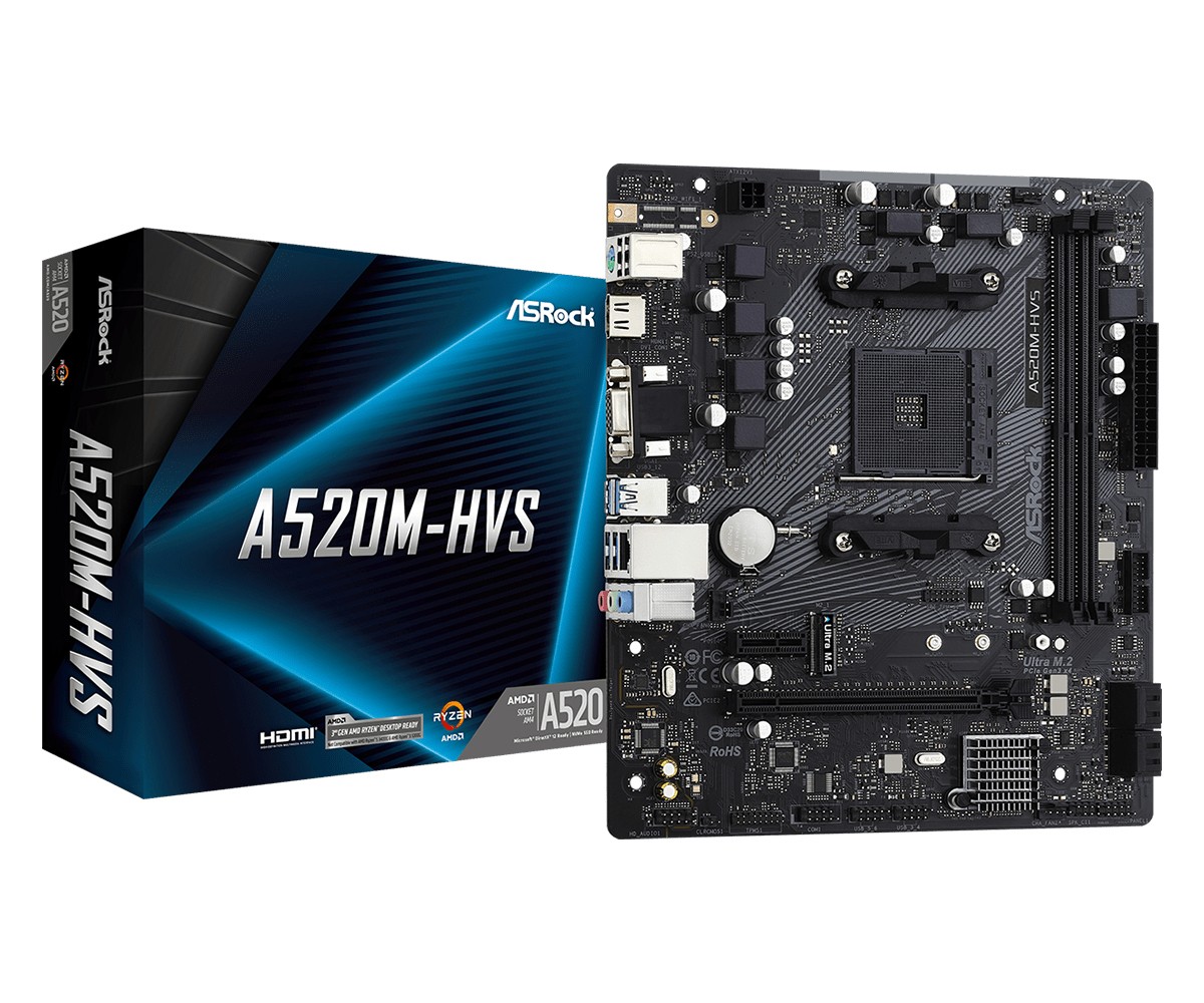 Scheda Madre ASROCK A520M-HVS socket AM4 Scheda Madre ASROCK A520M-HVS socket AM4