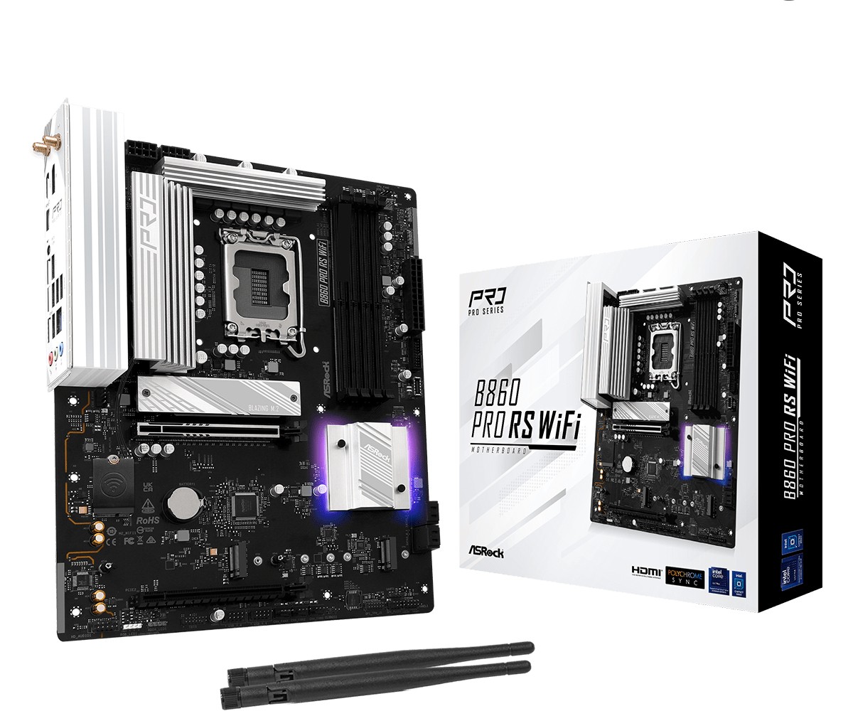 Scheda Madre ASROCK B860 Pro RS WIFI LGA 1851 DDR5 ATX Scheda Madre ASROCK B860 Pro RS WIFI LGA 1851 DDR5 ATX