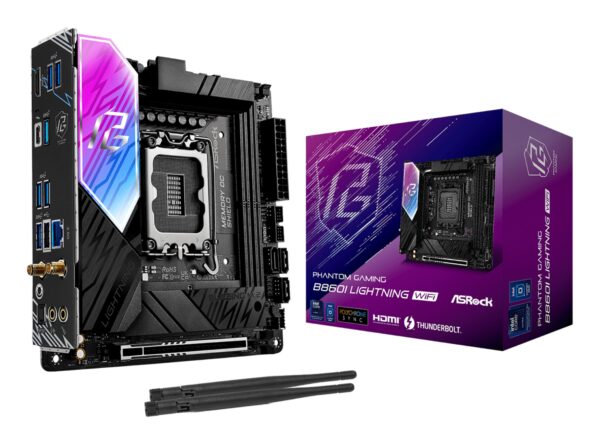 Scheda Madre ASROCK B860I Phantom Gaming Lightning WIFI LGA 1851 DDR5 Mini ITX